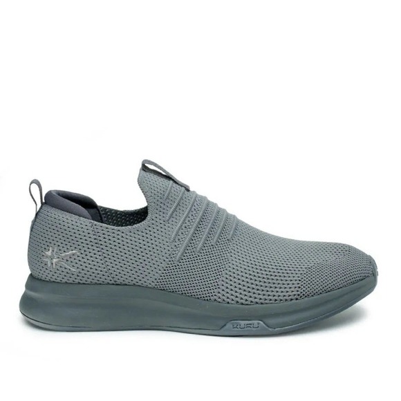 Kuru Atom Slip On Mens Size 11 Lead Gray Athletic Walking Shoes Sneakers NEW